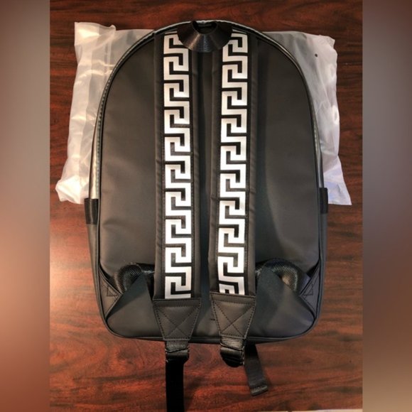 Versace Bags Versace Parfums Mens Backpack Black And Silver Poshmark